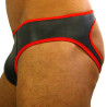 Rude Rider Jockstrap néoprène Noir-Rouge